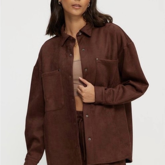 KuwallaTee Suede Oversized Shacket+ SUEDE CARGO
JOGGERS Set - Picture 2 of 6